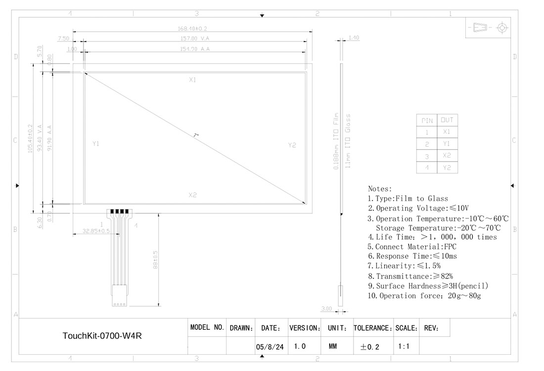 4wire Resistive Touch_Screen